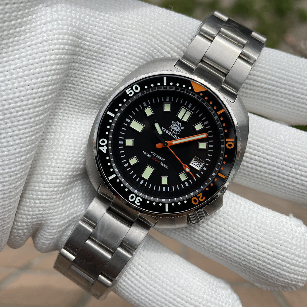 2023 New Design SD1970C STEELDIVE 44mm Stainless Steel Case NH35 Bi-Color Swiss Luminous 20Bar Water
