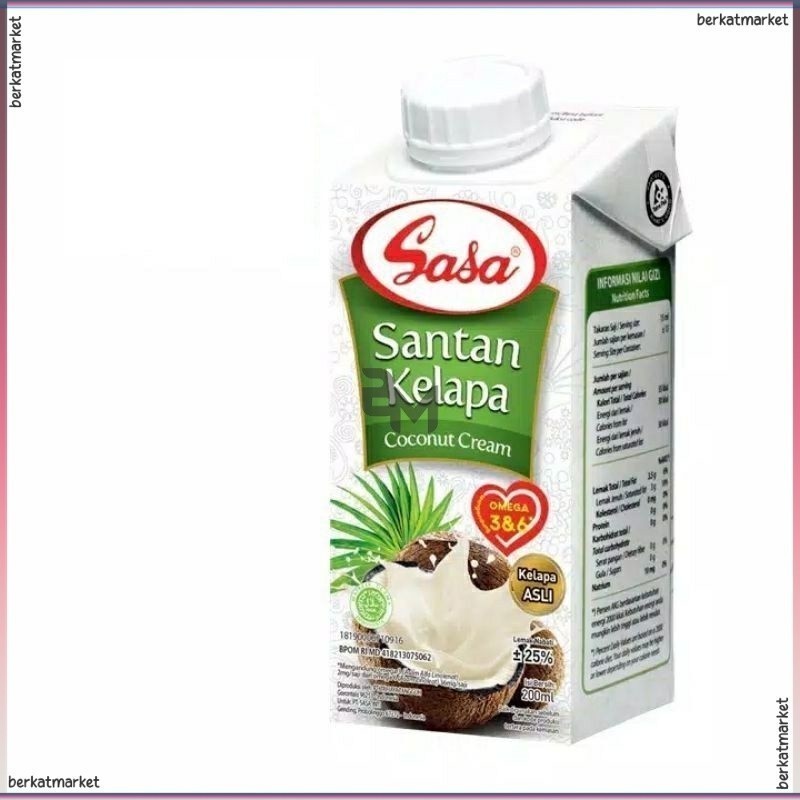 

COCONUT MILK SASA SANTAI CAIR SIAP PAKAI 200ML SANTAI INSTAN SIAP PAKAI