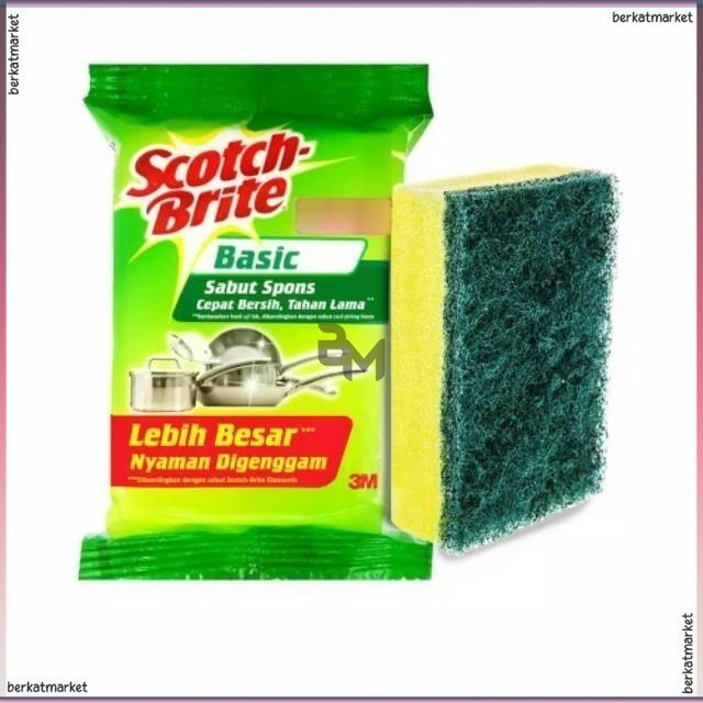 SPON CUCI PIRING  SCOTCH BRITE SPON CUCI PIRING 1 PCS  SPON PEMBERSIH PIRING