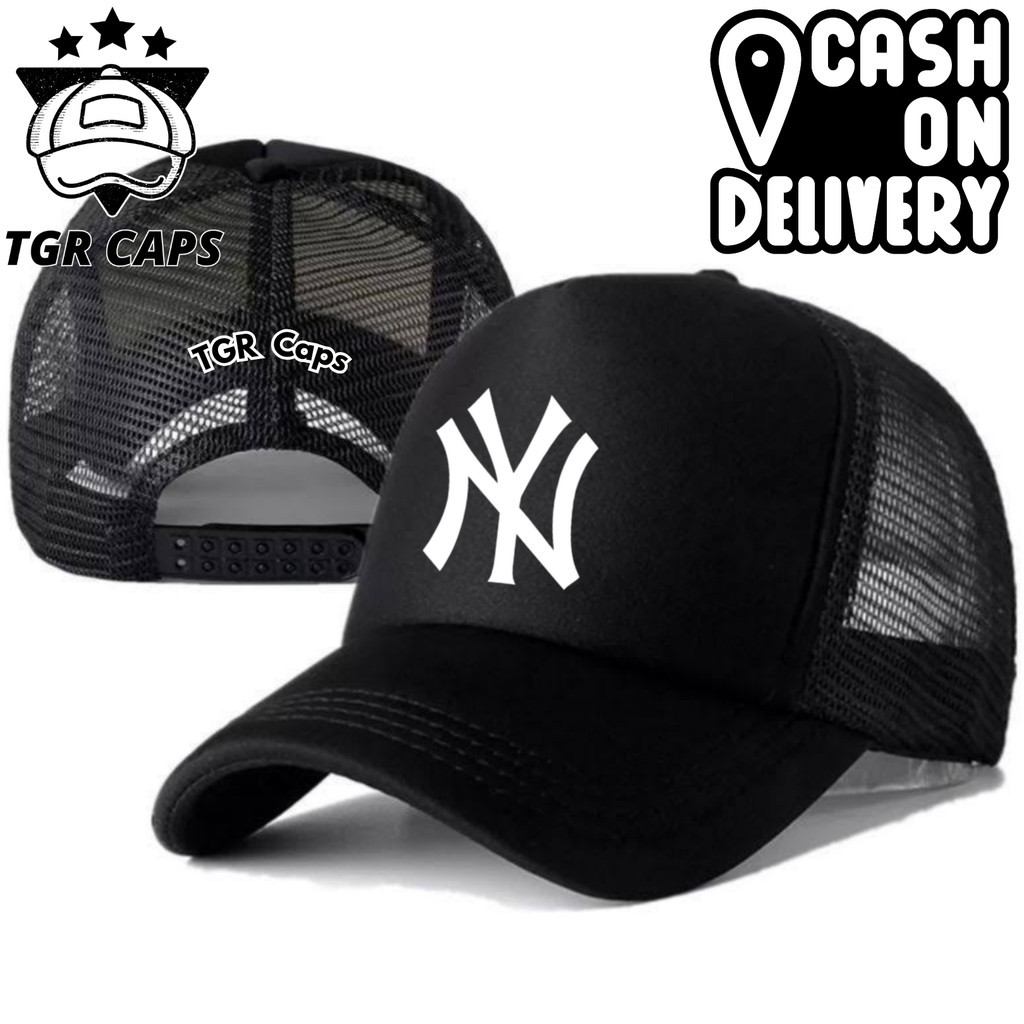 TGR Caps Topi Trucker NY - Topi Distro NY Logo - Topi NY Premium - Topi Pria Dewasa - Topi Pria Orig