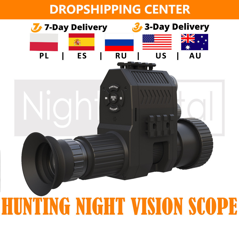 Megaorei NK007S Night Vision Scope Hunting Camera with Integrated LCD Display & 850nm IR Infrared Fl