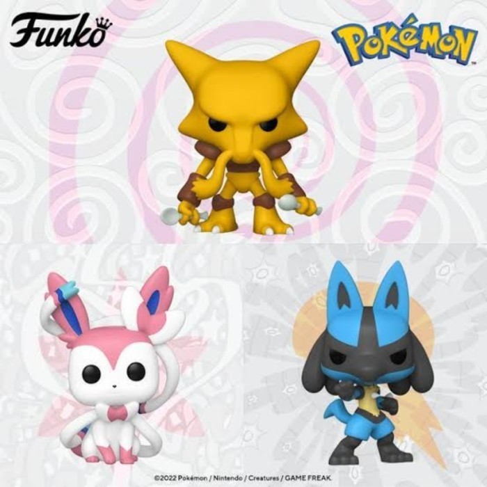 ORIGINAL Funko Pop Pokemon Lucario Sylveon Alakazam Figure Toy