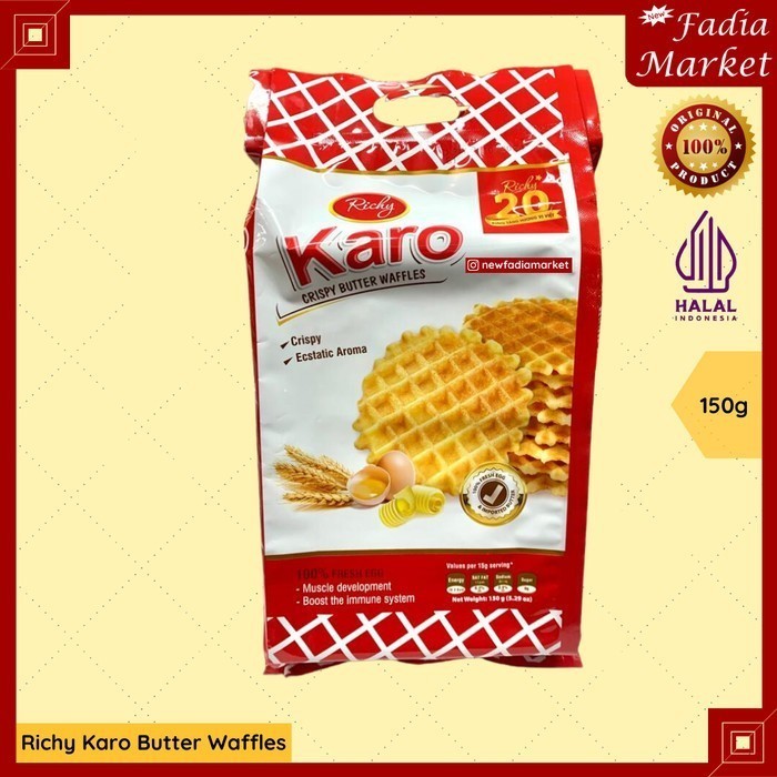 

Richy Karo Crispy Butter Waffle Snack 150g