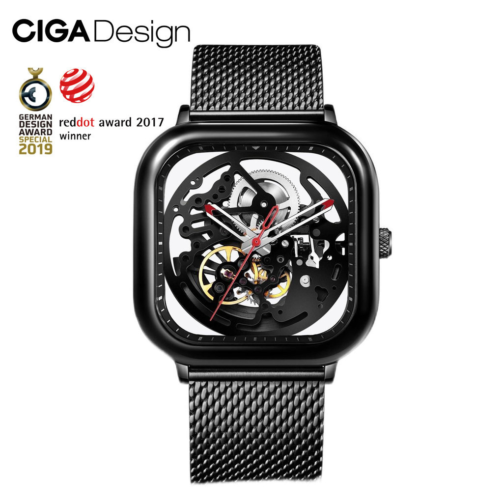CIGA Design Automatic Watches for Men Women Anti-seismic Full Hollow Skeleton Mechanical Watches 316