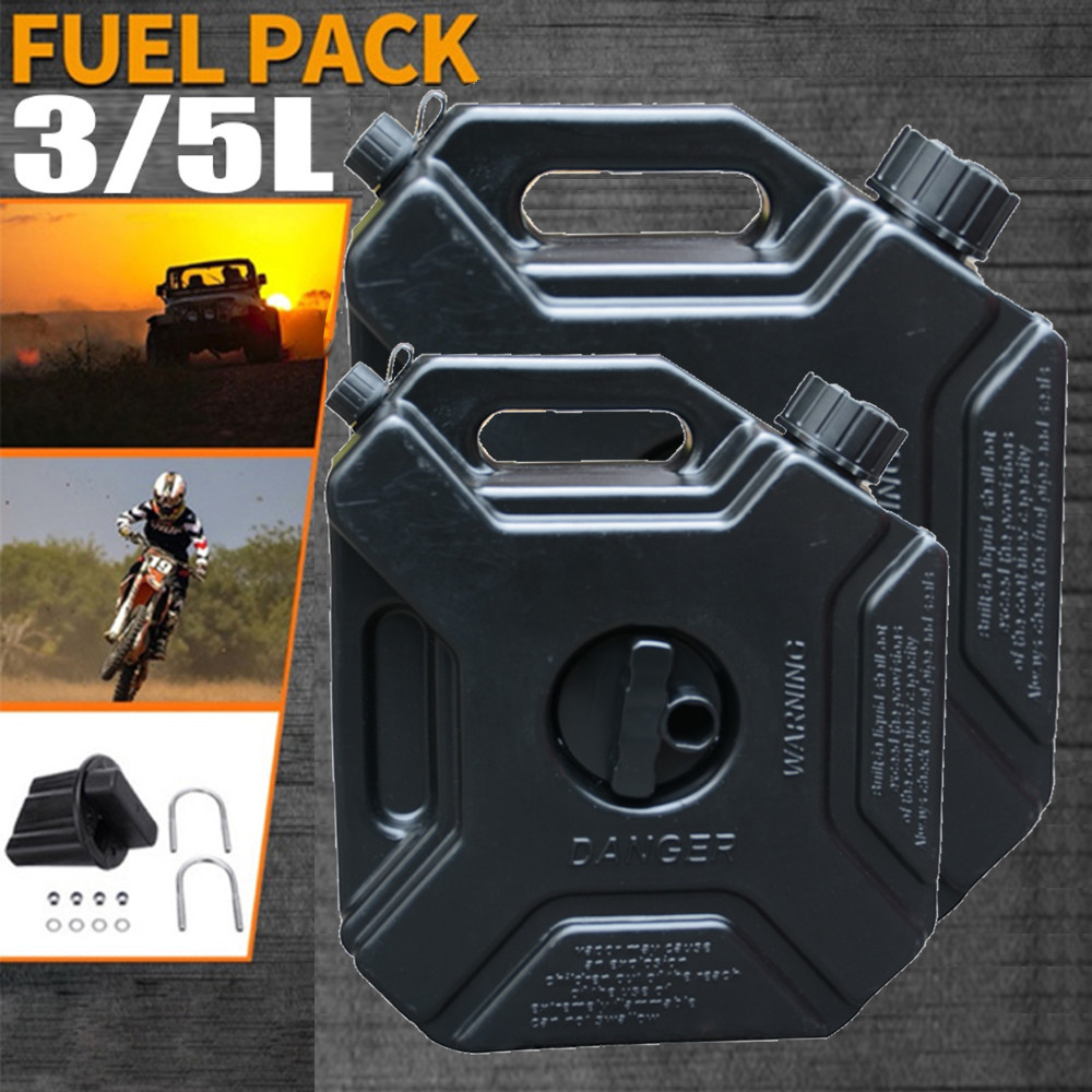 Motorcycle 3L 5L Portable Jerry Can Gas Fuel Tank Petrol Car Gokart Spare Container Gasoline Petrol 