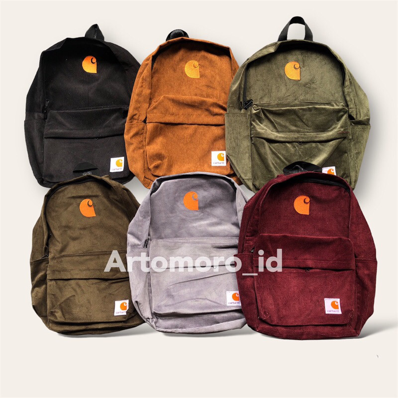 TAS RANSEL CORDUROY CRHTT TAS SEKOLAH TAS BACKPACK TAS PRIA&WANITA CORDUROY