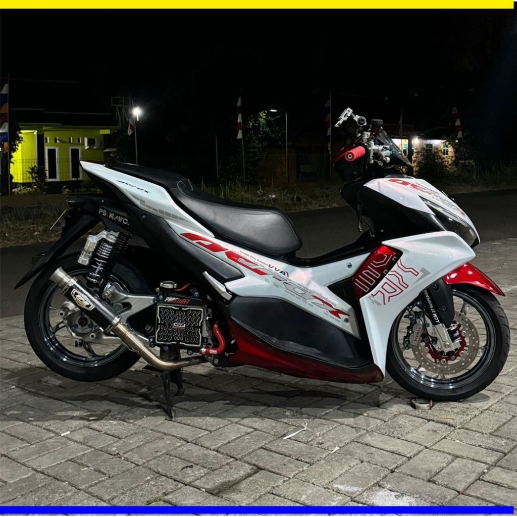 VARIASI STRIPING STICKER ALL NEW AEROX CONNECTED 155 NVX ORIGINAL TRANSPARAN KEROX VERSION VARIASI