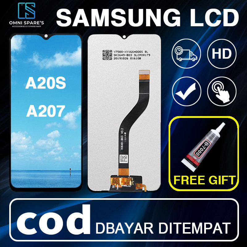 【Original】Lcd Samsung A20S A207 Original Fullset Touchscreen Digitizer asli layar hp copotan
