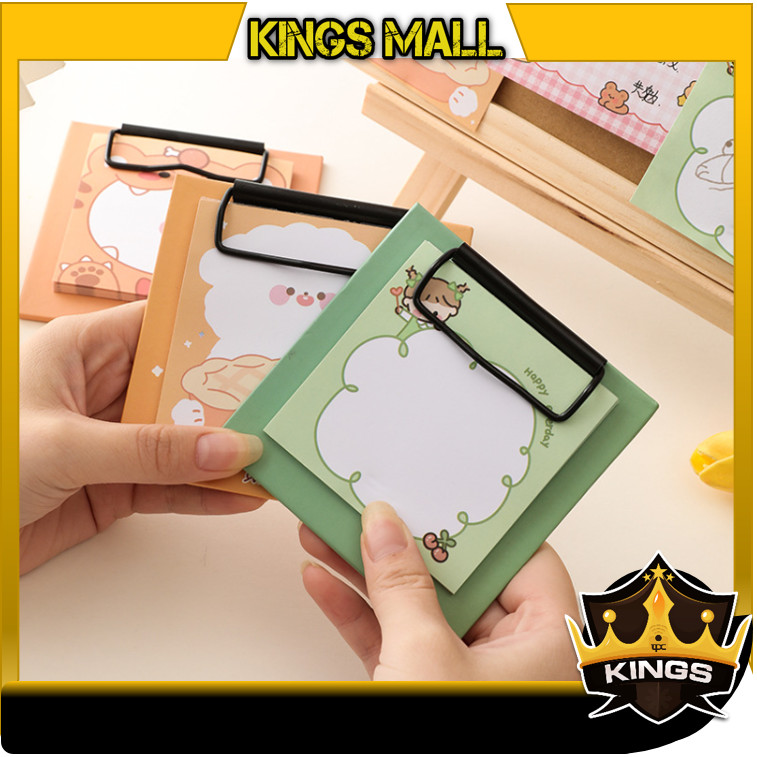 

KINGs - S6372 Catatan Klip Papan Kreatif / Aesthetic Clipboard Sticky Notes