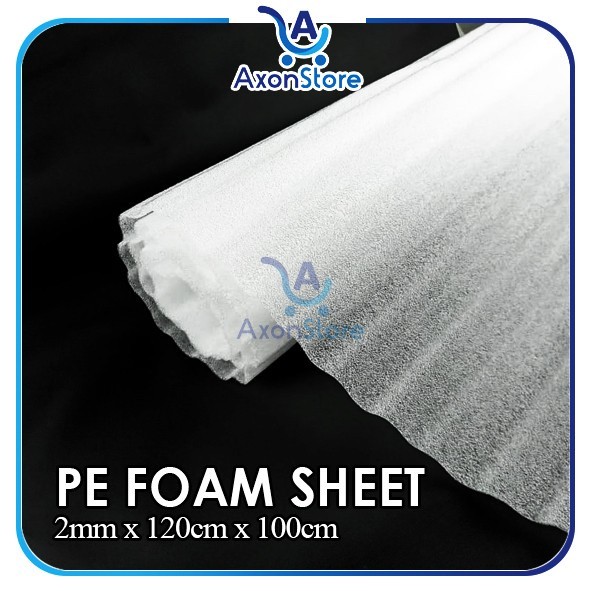

PE Foam Sheet 2mm x 120cm x 1m Polyfoam Meteran Busa Pembungkus