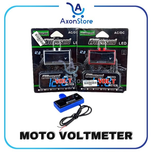 Moto Volt Meter DC 12V Digital Volt Meter Aki Digital