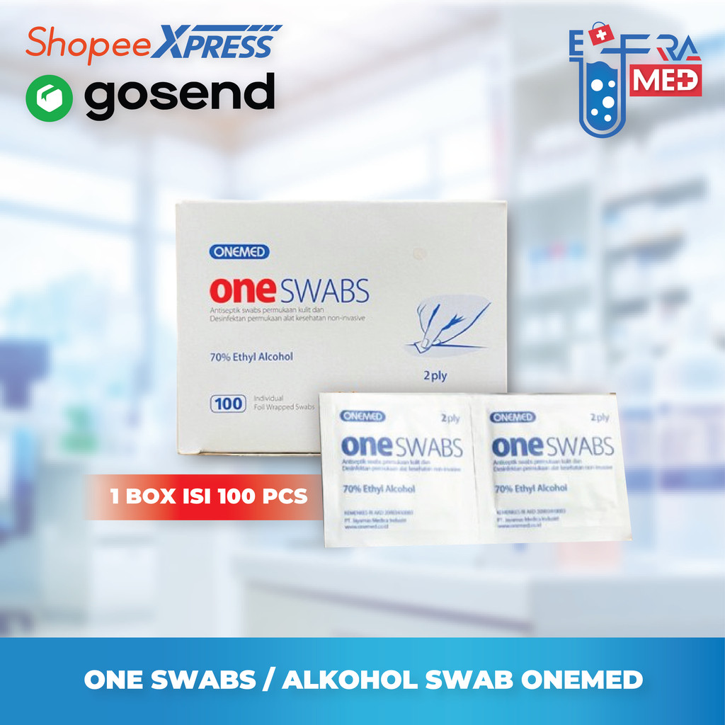 Alkohol Swab Onemed/One Swab/Tisu Alkohol Onemed