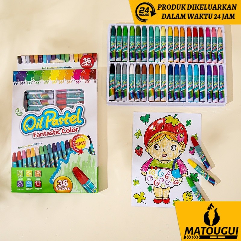 

Alat Tulis - Budaya - Pengetahuan - Inovasi.36 Warna Pastel Minyak Set Lukisan Anak-anak Krayon Mewarnai Kuas Grafiti TK Perlengkapan Seni Siswa