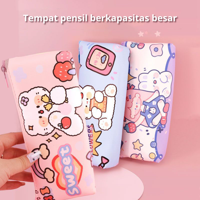 

Alat Tulis - Budaya - Pengetahuan - Inovasi. KOTAK PENSIL MOTIF LUCU UNIK MOTIF CUTE RABBIT / TEMPAT PENSIL / KOTAK PULPEN / TEMPAT ALAT TULIS PGS