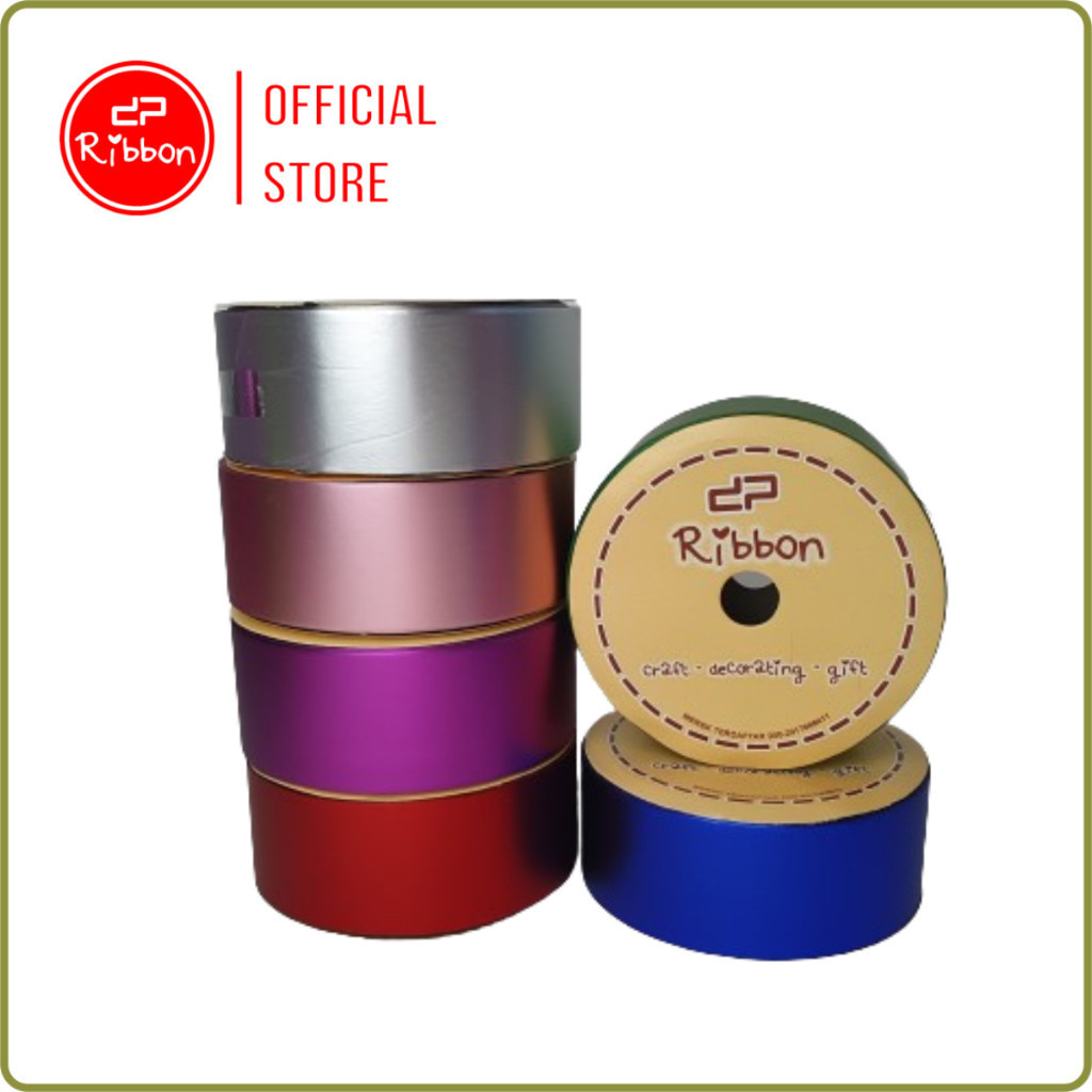 

Pita Kado 4cm Metalik Doff 1.5" Jepang Ribbon Kertas Plastik Dekorasi 4 cm Hampers 38mm