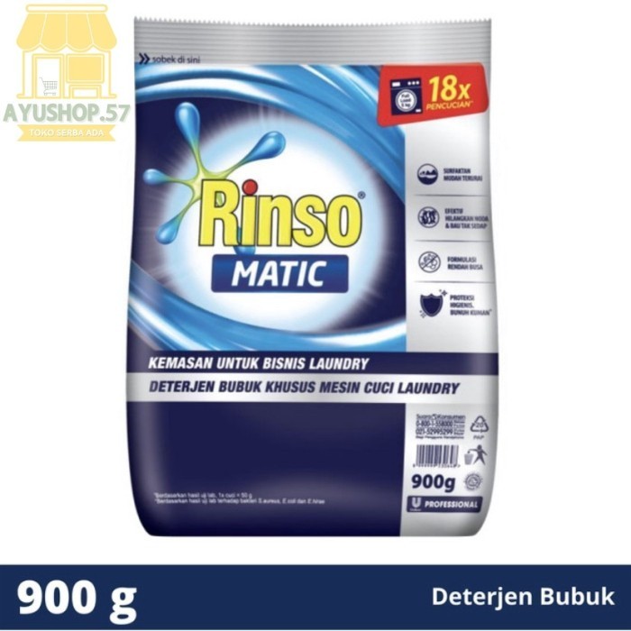 

Rinso Matic Professional Bubuk [900 gr] - AYUSHOP57