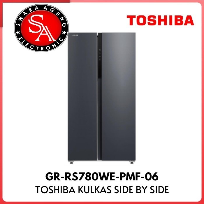 Kulkas Side By Side 562 Liter TOSHIBA GR-RS780WE - Inverter (Medan)