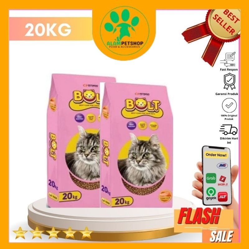 Makanan Kucing Bolt Cat Salmon 20kg