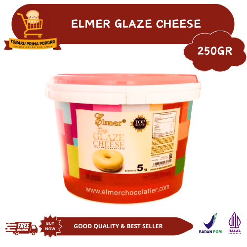 

ELMER DIP GLAZE CHEESE 250 GR / topping donat / dip glaze / donat topping