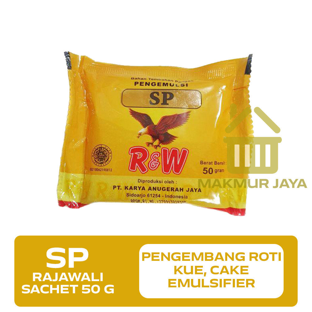 

SP Pengembang Kue Roti RAJAWALI Sachet 50 gr - Pengemulsi Pelembut Kue Roti Donut, Cake Emulsifier