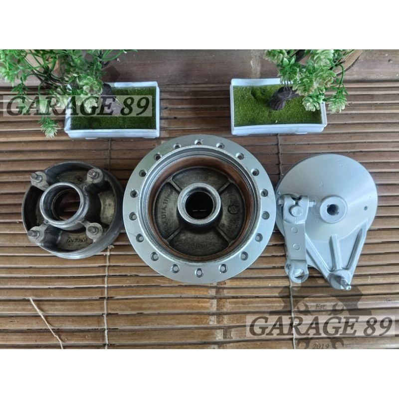 Tromol teromol trombol belakang set komplit panel rem panel gir gear honda supra x 125 supra fit new