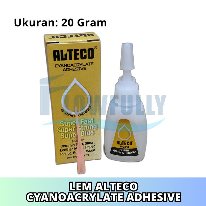

LEM ALTECO BOTOL 20 GRAM LEM CYANOACRYLATE MIRIP LEM G LEM KOREA KUAT MELEKAT SERBA GUNA CEPAT KERING