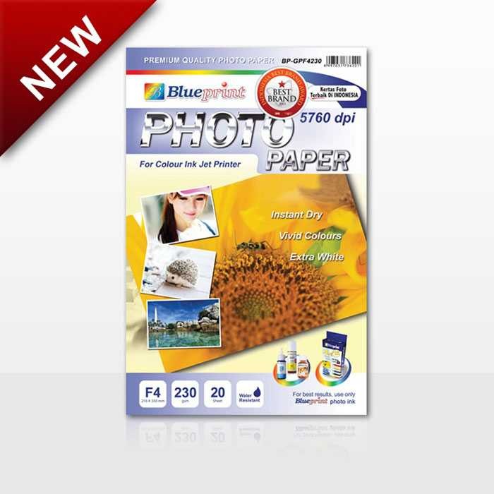 

Blueprint BP-GPF4230 Photo Paper F4 230gsm - Kertas Foto Sri Rejeki