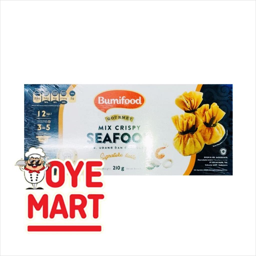 

BUMIFOOD CRISPY MIX SEAFOOD 210GR ISI 12 / SIOMAY MIX /BUMIFOOD