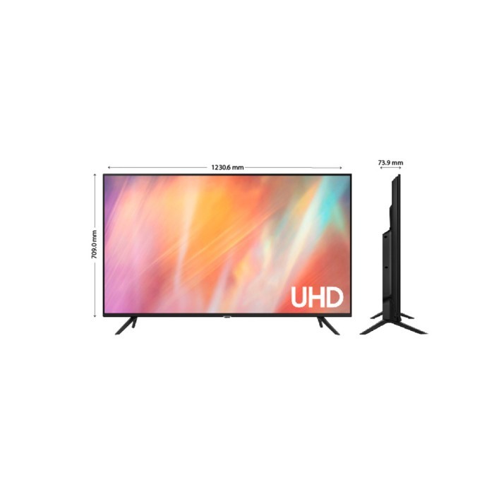 Samsung Smart TV 55 inch UHD 4K AU7002 dengan PurColor UA55AU7002KXXD