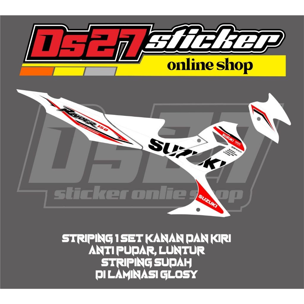 STRIPING STICKER MOTOR VARIASI KEREN SATRIA FU BARONG/CBU