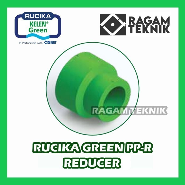 Rucika Reducer 4" x 3" 110 x 90 mm Vlok Sok PPR Tigris Green