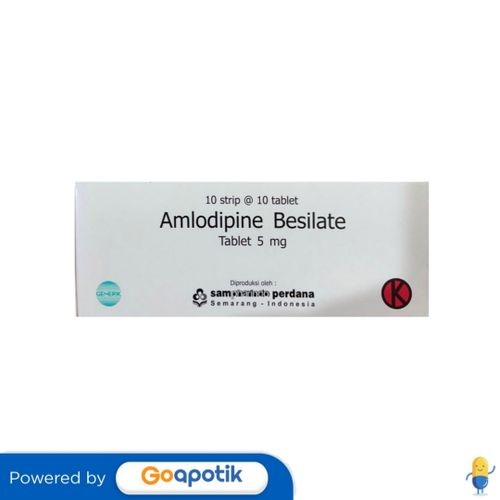 Amlodipine Besylate Sampharindo 5 Mg Box 100 Tablet