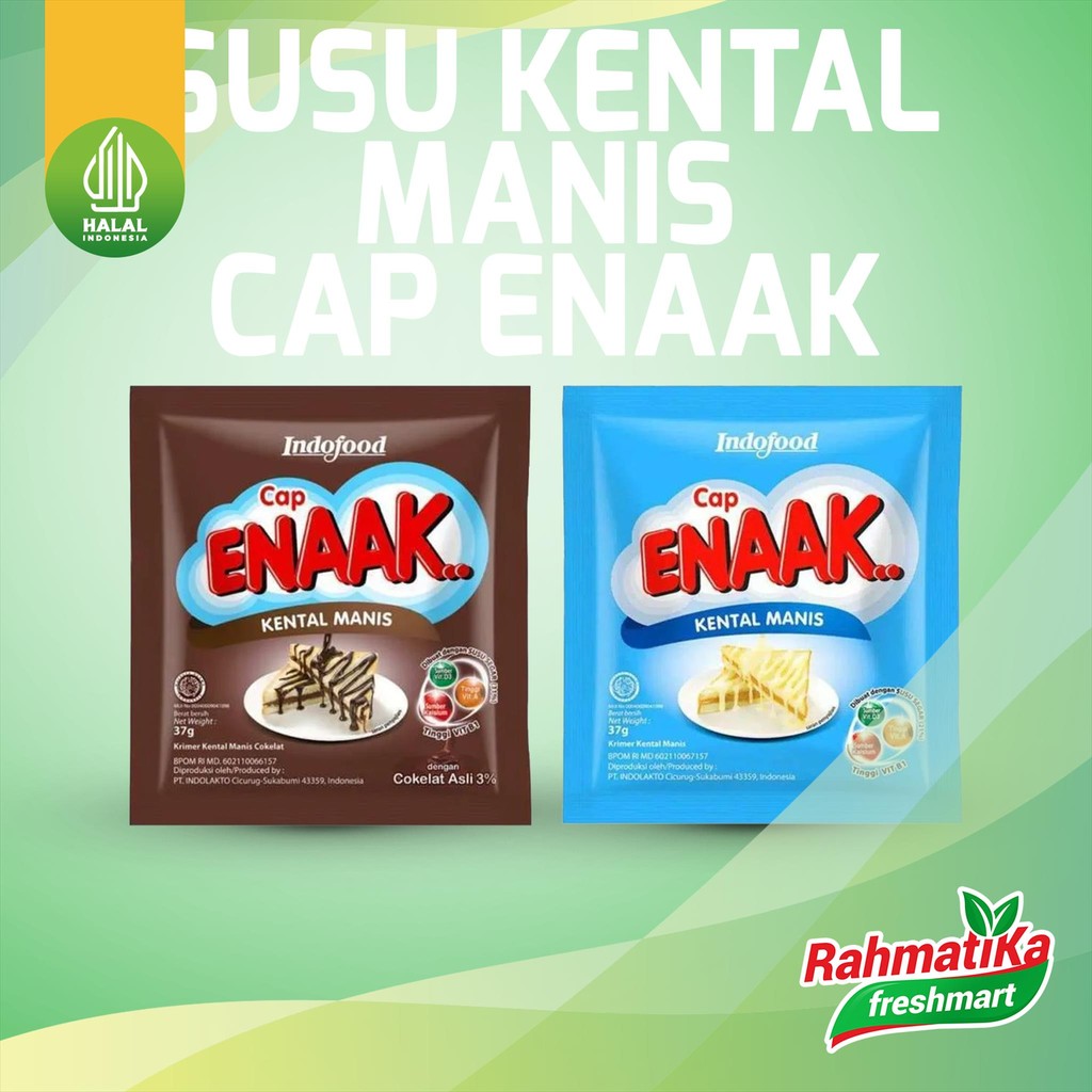 

Susu Kental Manis Cap ENAAK (37 gr x 6 Sachet)