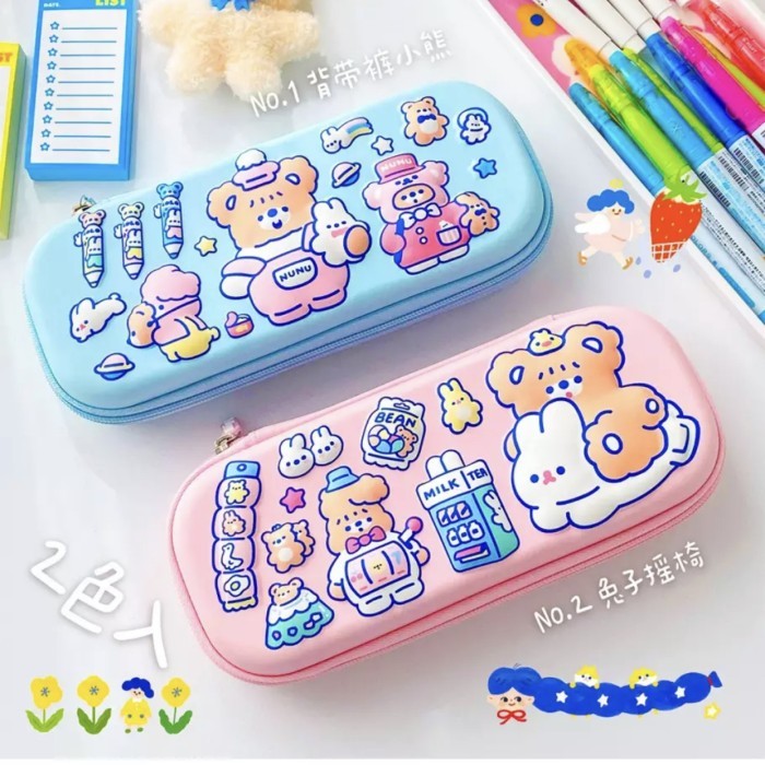 

[Promo] PANACHE Bentoy 3D Cake Bear Pencil Case Tempat Pensil Kotak Alat Tulis - BLUE CAKE BEAR