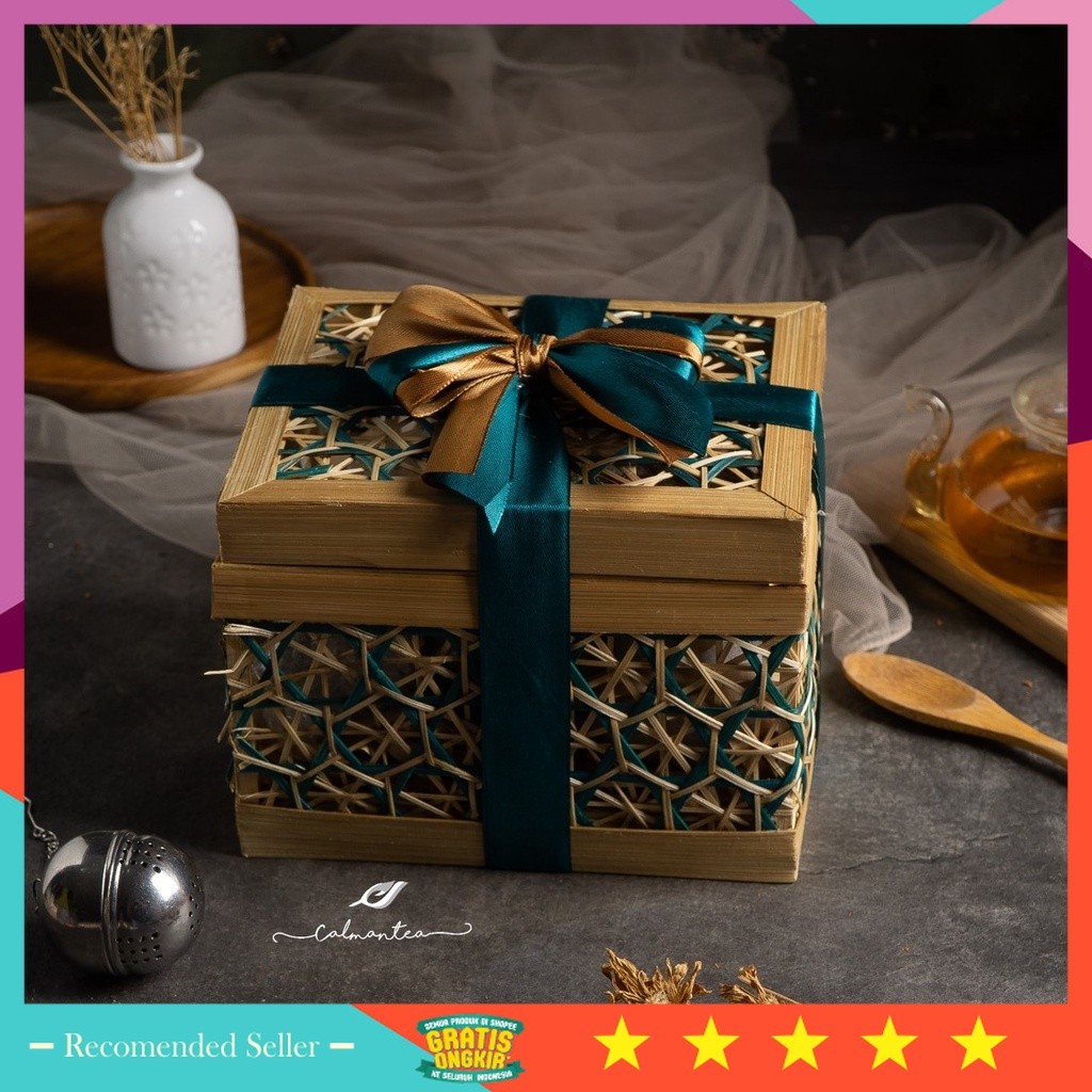 

Kado Pacar Istri Suami Murah Viral Unik Kekinian Bagus lebaran Natal / Gift Set | Kado Pernikahan dan Ultah, Hampers Teh Premium- Bamboo Series