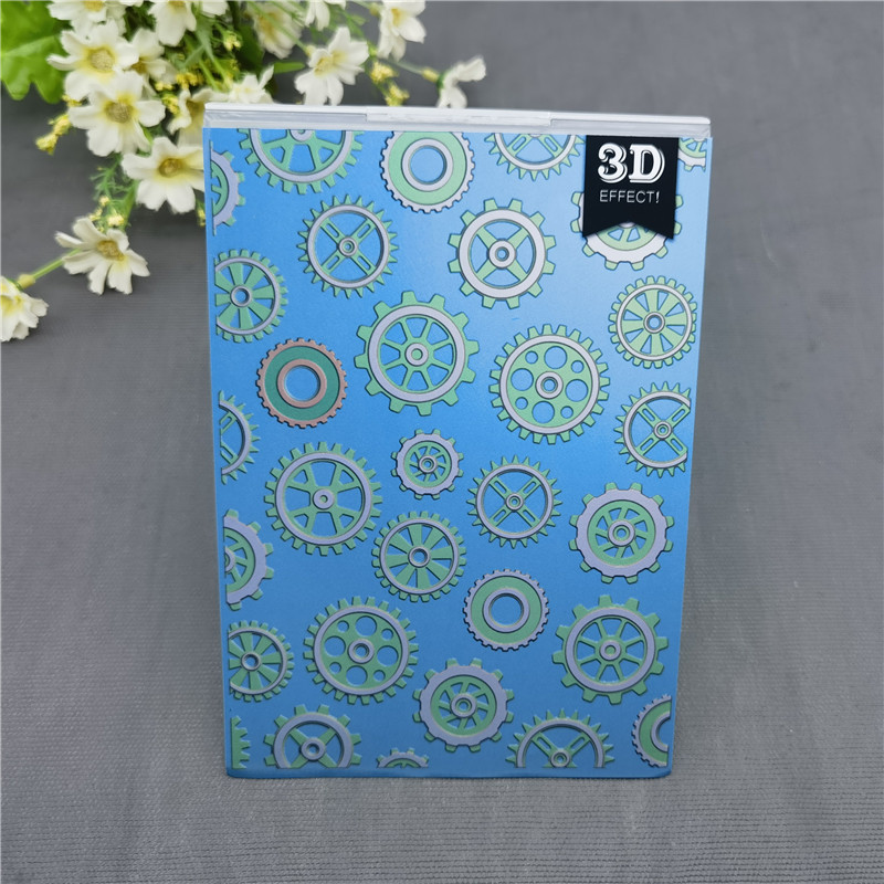 

Gear wheel 3D Country floral 3D Embossing Folder Embossed Forder for Birthday Spring Get well soon Card making Scrabooking Deco