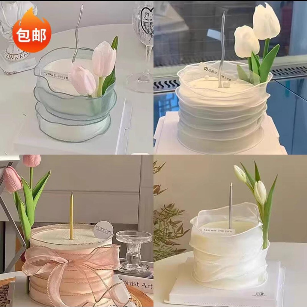 

[1ROLL/9METER] Korea Ribbon Wave / Pita buket bunga / Pita kado / Flower bouquet ribbon roll