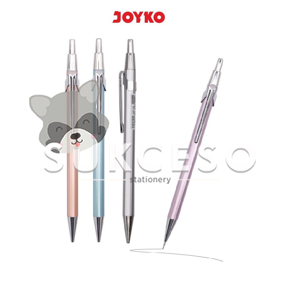 

Joyko Mechanical Pencil MP-62 Metal Body / Pensil Mekanik Logam 0.5mm Elegan Murah