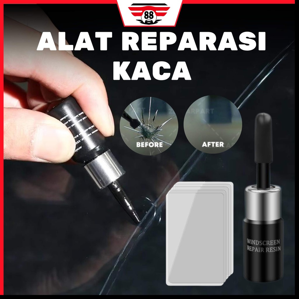 Alat Reparasi Kaca Mobil Pecah Perbaikan Cairan Lem Kaca Mobil Retak Car Window Crack Repair Tool Wi