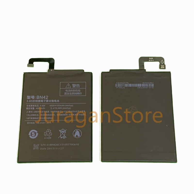 BATRE BATERE BATTERY XIAOMI REDMI 4 BN42 ORIGINAL BN 42