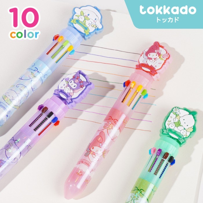 

TOKKADO Sanrio Hisoki Pulpen 10 Warna Alat Tulis Sekolah Karakter Original Lucu