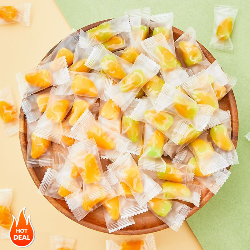 

[Kutek peel off halal]LIANGGUI Peeled Fudge 108g Permen Lunak Viral Aneka Permen Rasa Buah Mangga Jeruk & Strawberry (Halal) Pesta makanan fruity Permen
