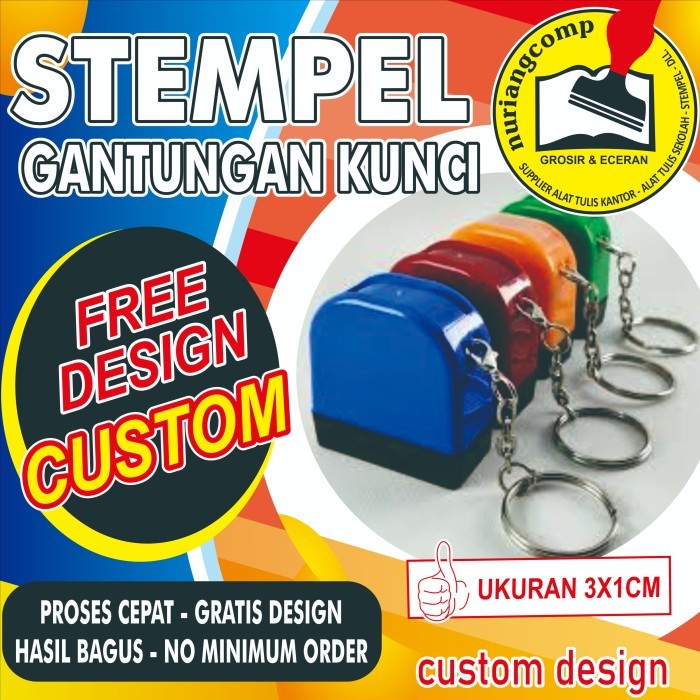 

stempel gantungan kunci, stempel dokter, nama, nip.