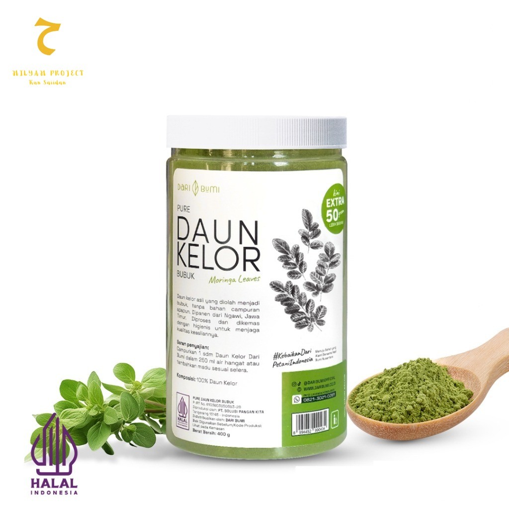 

Daun Kelor Moringa Bubuk Premium Pure Organic (KODE-A)