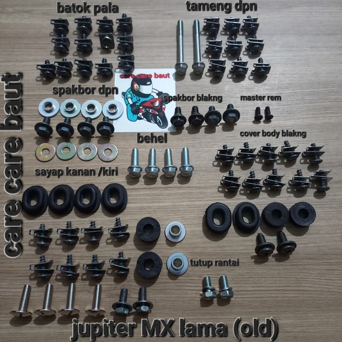 baut body lengkap jupiter mx 135 lama /old