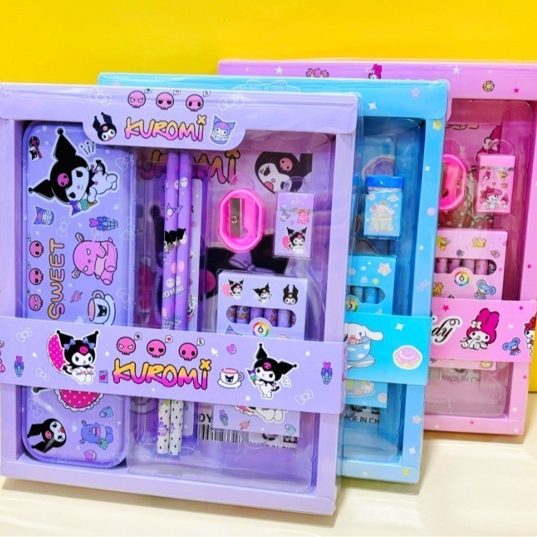 

TERMURAHH!!!KOTAK PENSIL SEKOLAH SET / TEMPAT PENSIL KOTAK PENSIL ANAK SET 7 IN 1 KUROMI / KOTAK PENSIL KUROMI / TEMPAT MURAH DAN LUCU