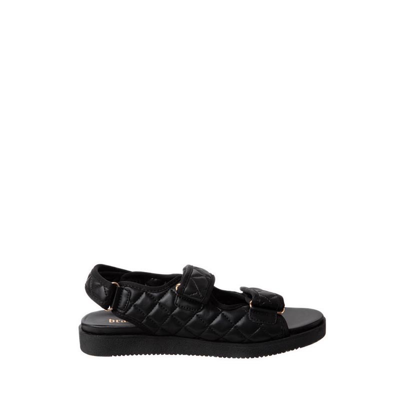 Payless Brash Royalty Womens Quilt Sandals - Black