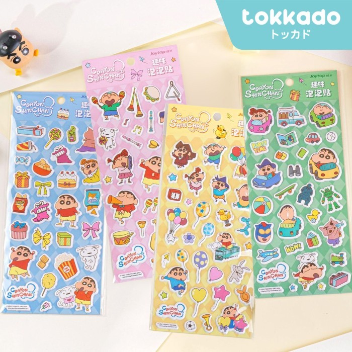 

TOKKADO Shinchan Sticker Timbul 3D Tempelan Crayon Shincan Original Lucu