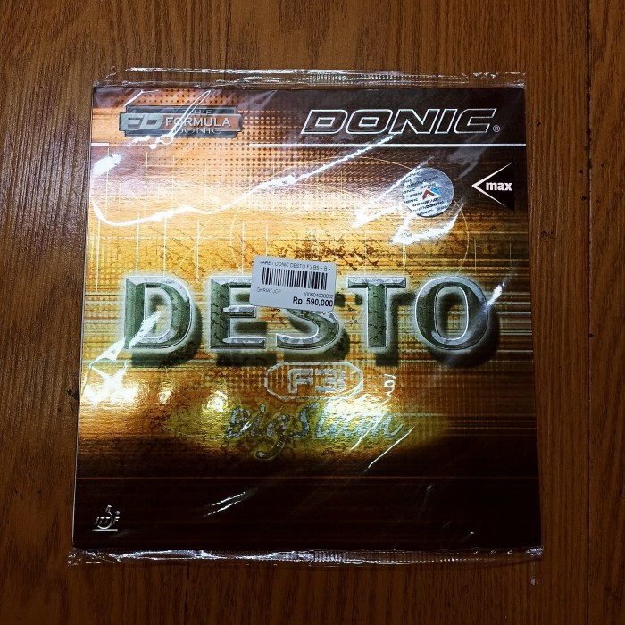 Karet Bet Donic DESTO F3 BigSlam (100% ORIGINAL) - Biru