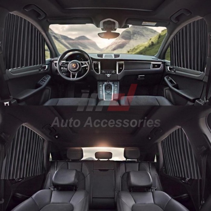 Tirai Gorden Mobil Innova Lama LUX Pelindung Panas Magnet Kaca Jendela